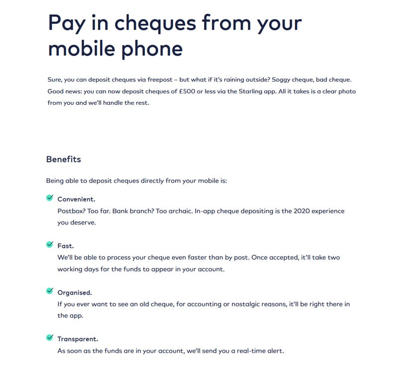 Pay in cheques from your mobile phone