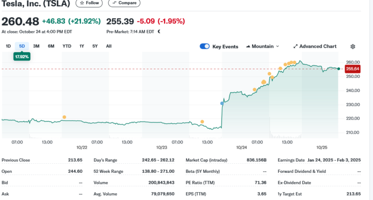 Tesla (TSLA) Stock Leaps 22% After Strong Earnings, Cost Cuts, and 2025 ...