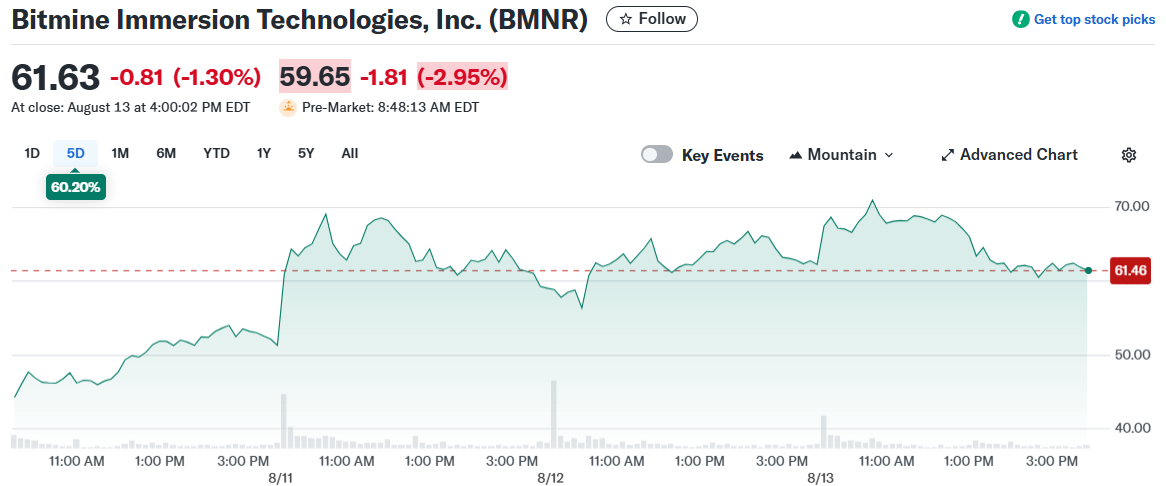 Bitmine Immersion Technologies, Inc. (BMNR)