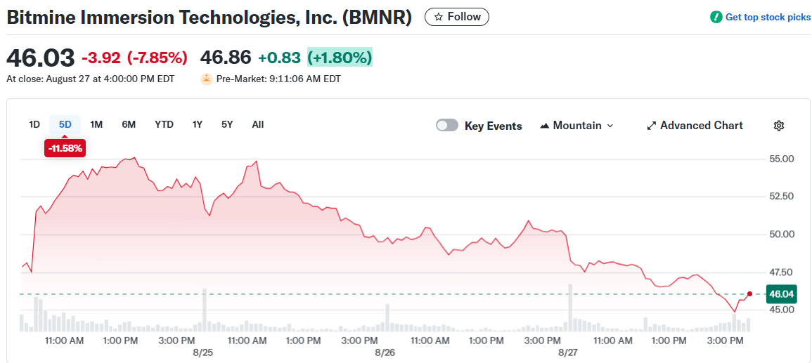 Bitmine Immersion Technologies, Inc. (BMNR)