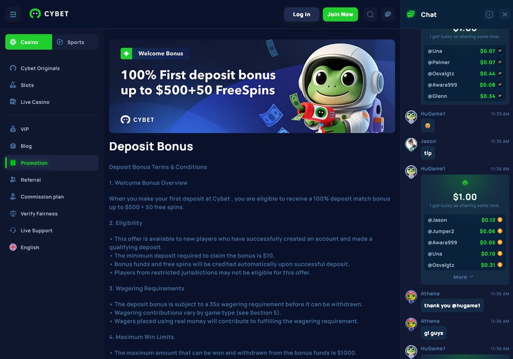 Welcome Bonuses