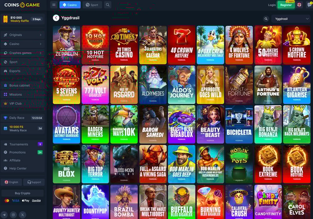 Yggdrasil At Coins.game