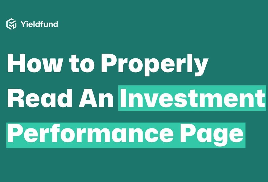 How to read an investment performance page properly